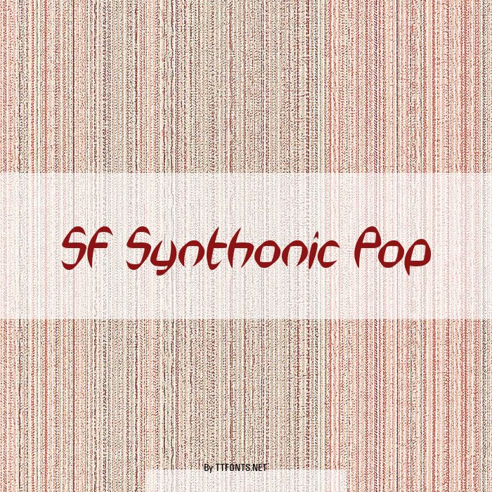 SF Synthonic Pop example